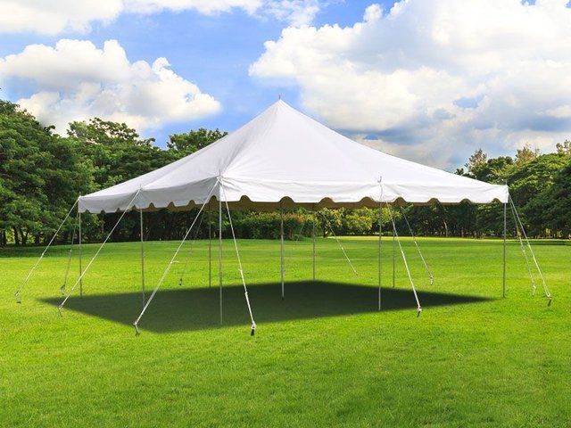 20 x 20 White Pole Tent Pkg#2 20 x 20 White Pole Tent Pkg#2