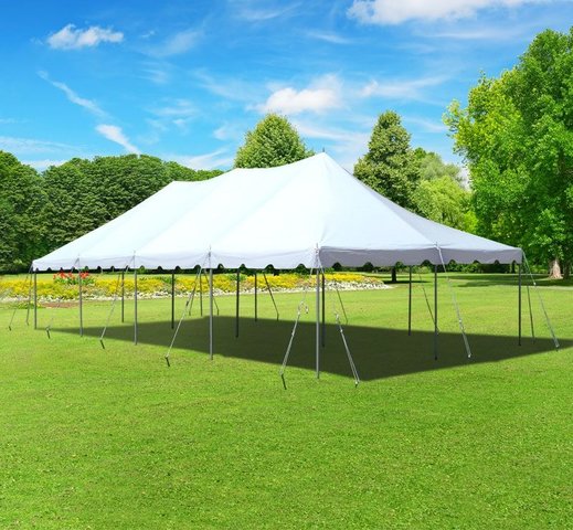 20 x 40 White Pole Tent Pkg#6 20 x 40 White Pole Tent Pkg#6
