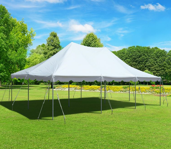 20 x 30 White Pole Tent Pkg#3 20 x 30 White Pole Tent Pkg#3